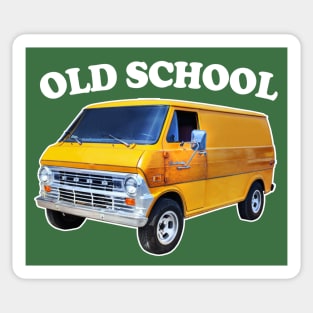 OLD SCHOOL  //// Retro 70s Style Design Sticker